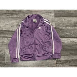 Adidas 4t Months Baby Toddler Girl Zip Track Jacket Lilac Purple w/ Logo
